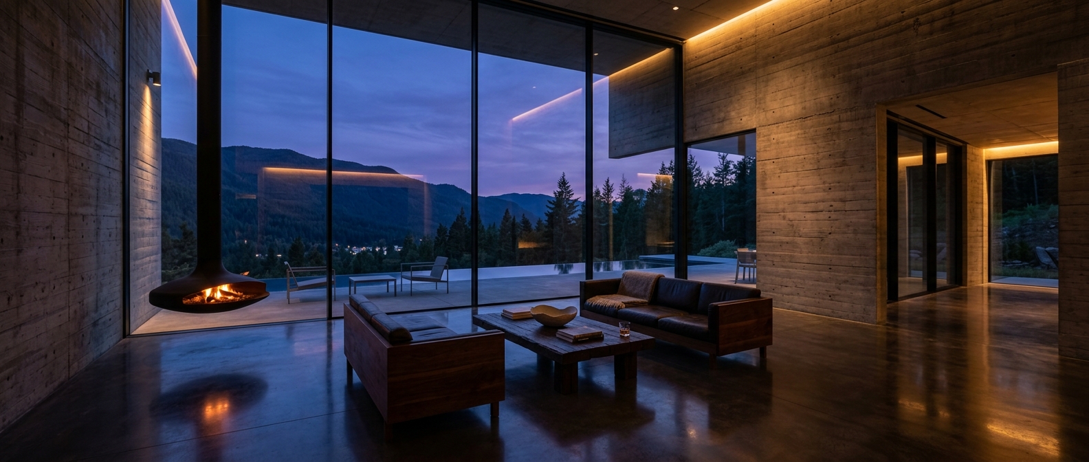 Luxury modernist residence interior — Talo Architect