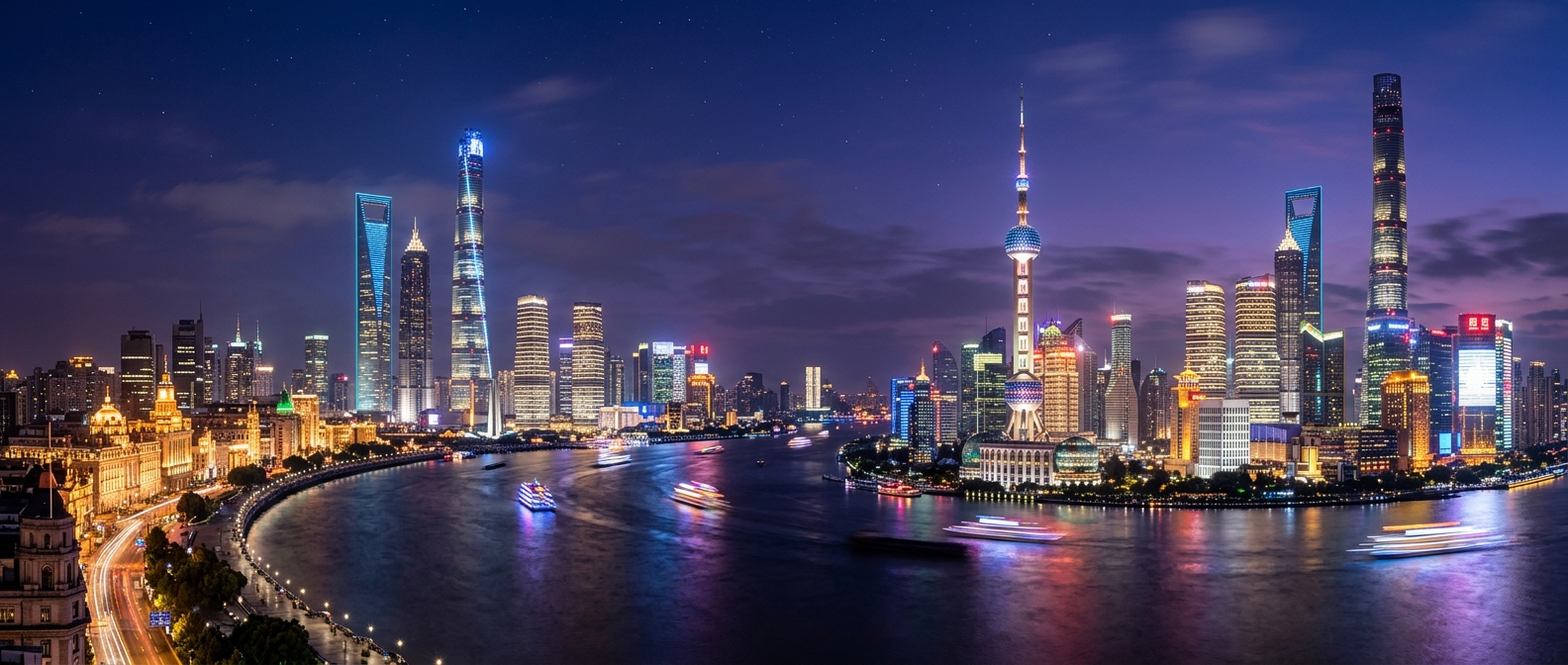 Shanghai skyline — international mega-tall context